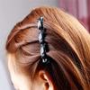 Elegant Plastic Hair Clips, Double Clip Twist Side Clamp, Solid Color Hairpin Set for Styling and Holding Hair in Place