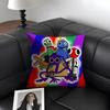 RRainbow FriendsS Cartoon Cushion Cover Natural Linen Organic Fabric DoubleSided Printing Sofa Home Decor Gift Pillow Case