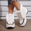 Popular women's cotton shoes autumn and winter new large size round head thick-soled velvet cotton shoes snow boots