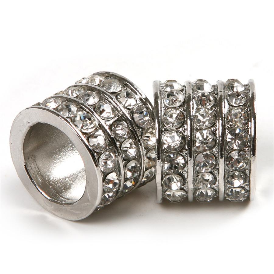 4pcs Icy Crystal Car Seat Headrest Collar Decor Charms Diamond Bling Car Interio