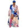 New Women's Multi-Color One Size Cover-Up with Modern Print