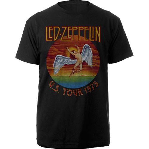 Led Zeppelin Usa Tour 75 Merchandise Tshirt Mlxl New M