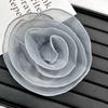 Patch Fiore Grande Organza Multistrato Fiore Petto 3D Patch per Abbigliamento Spilla Fatta a Mano Accessori Applique per Vestiti Cucito