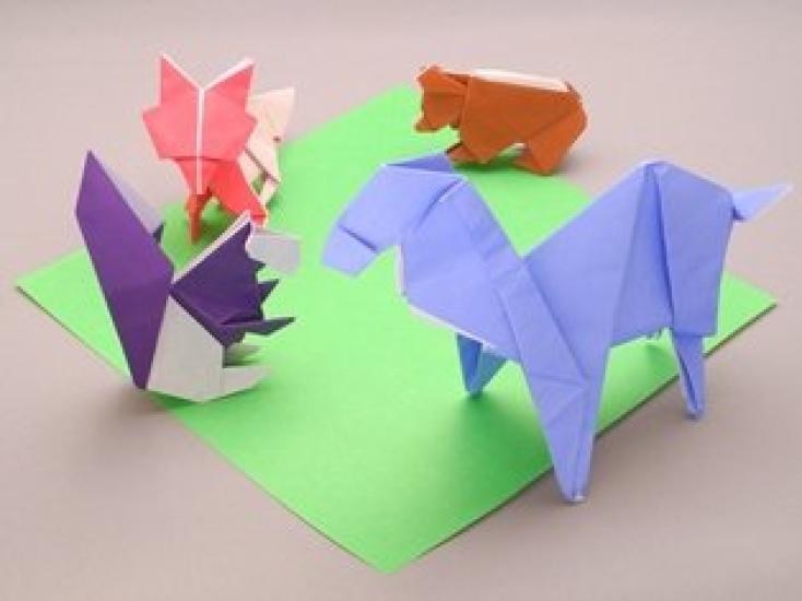 Origami Studio Made In Ideal for Intermediate Large 25cm Premium Origami 50 Sheets In 50 Colors Gold and Silver In Taro's - Japan, Origami, Paper,