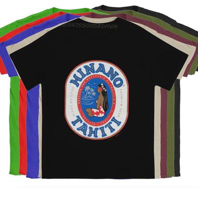 Hinano Tahiti Playa Ocio Camiseta Más Nueva para Hombres Playa Camisas Camisetas de Algodón Puro Regalos de Navidad Personalizados Tops