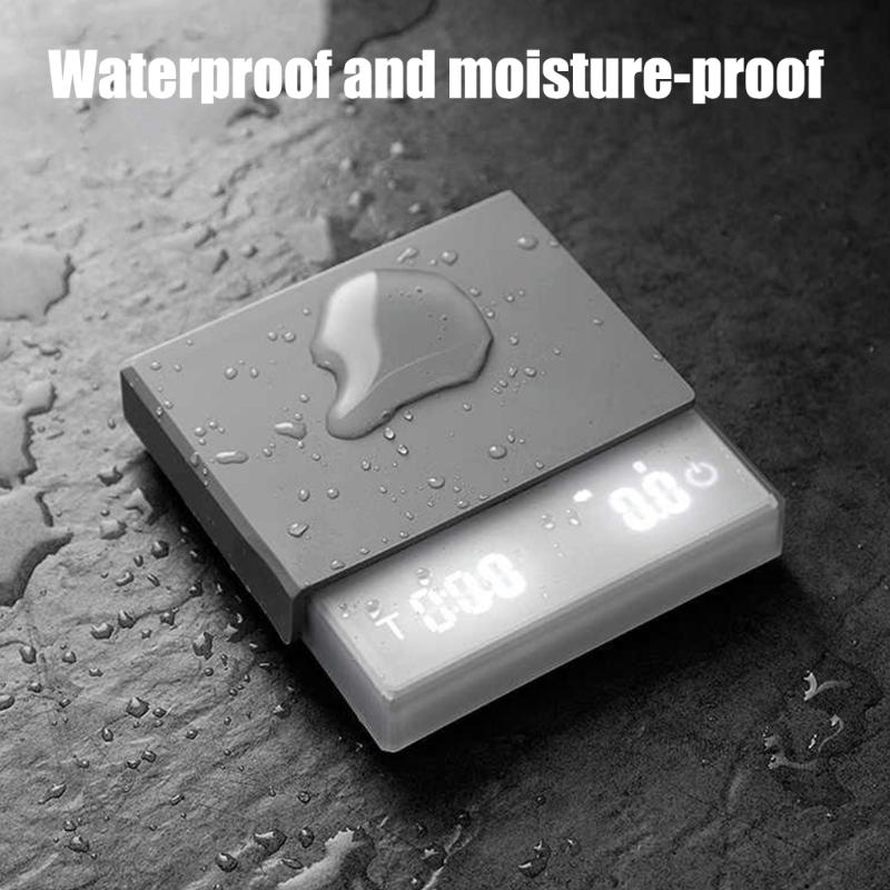 Rechargeable Digital Scale Kitchen Coffee Scale with Automatic Timing High Precisions 5 Modes Drip Espresso Scale