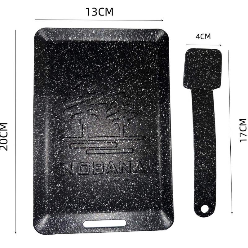 OEING Portable Square Mini BBQ Grill Pan Mini