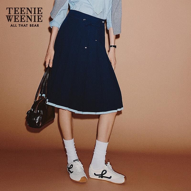 Teenie Weenie Women s Pleated Mid-Length Skirt S