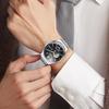 Men's Luxury Waterproof Automatic Mechanical Watch with Steel Band and Luminous Skeleton Design