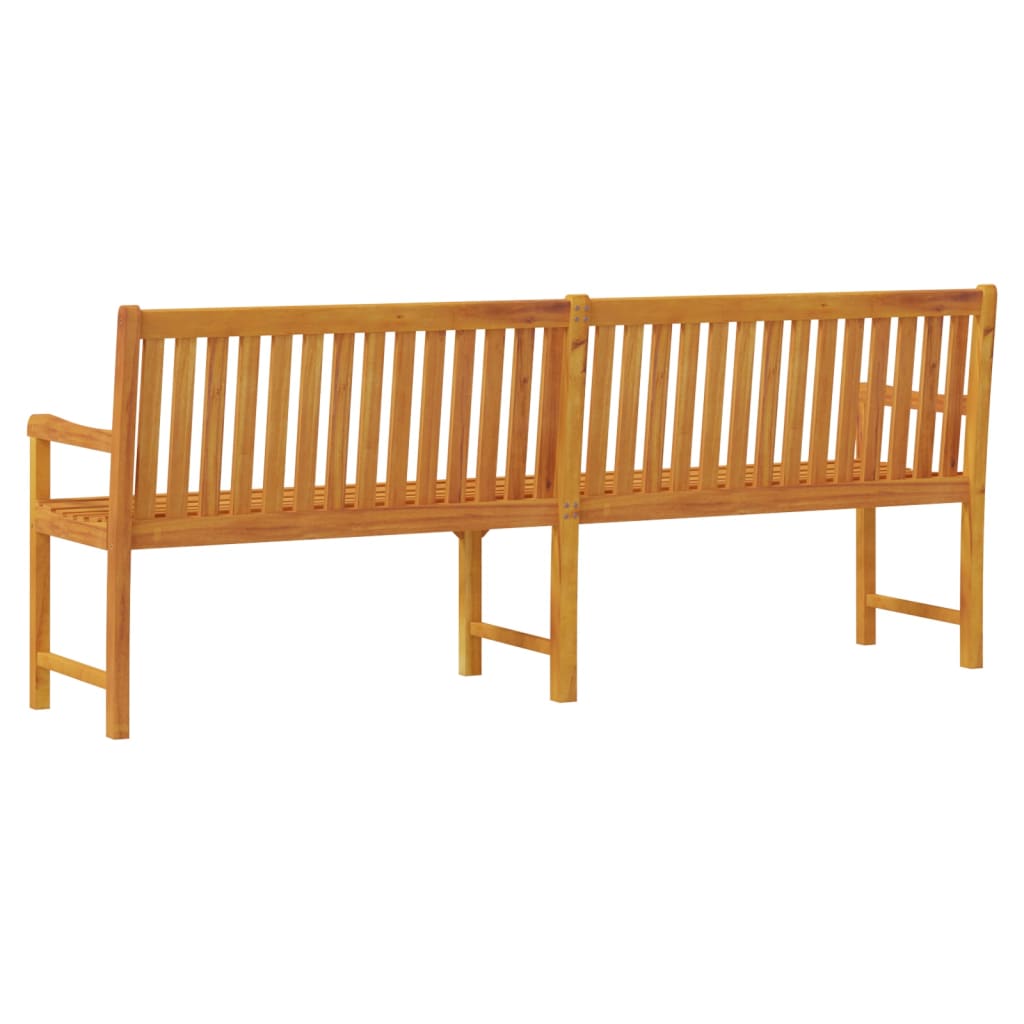 Garden Bench 1 Seat 219 x 55.5 x 90 cm Solid Acacia Wood
