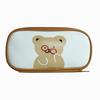 Japanese Style Pu Pencil Bag With Cute Bear Design For School Supplies