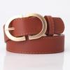 Korean Style Women's Faux Leather Belt: Versatile, Trendy, Plain Body-Shaping Decorative Waistband for Outerwear