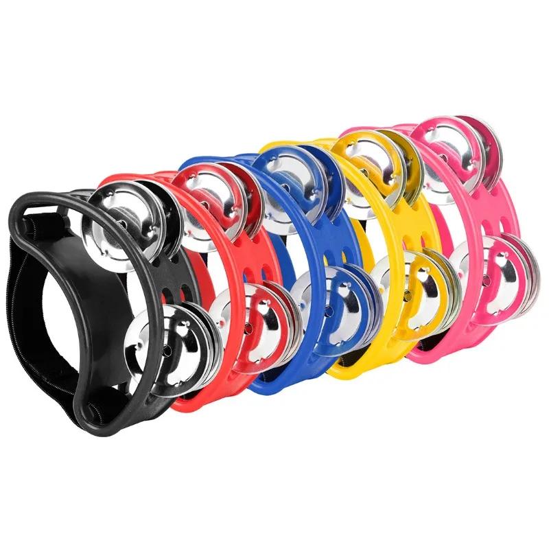 Foot Tambourine Musical Instrument Percussion Foot Drum Foot Shaker Musical Instrument for Singer Guitar Players KTV Party