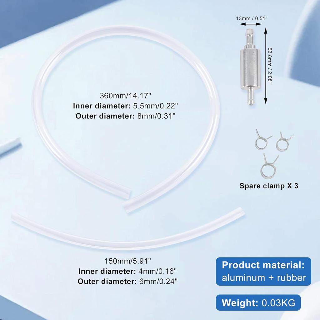 2 Pcs Brake Bleeder Hose - One Way Check Valve Tube Bleeding Tool Kit For Car Motorcycle Clutch,Universal Brake Fluid Bleeder Kit,Soft Tube With