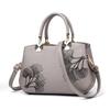 Stylish And Versatile Women's Tote Handbag With Elegant Embroidered Leaf Design