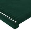 Vidaxl Bed Headboards, 4 Pcs, Dark Green, 100X5X78/88Cm, Velvet