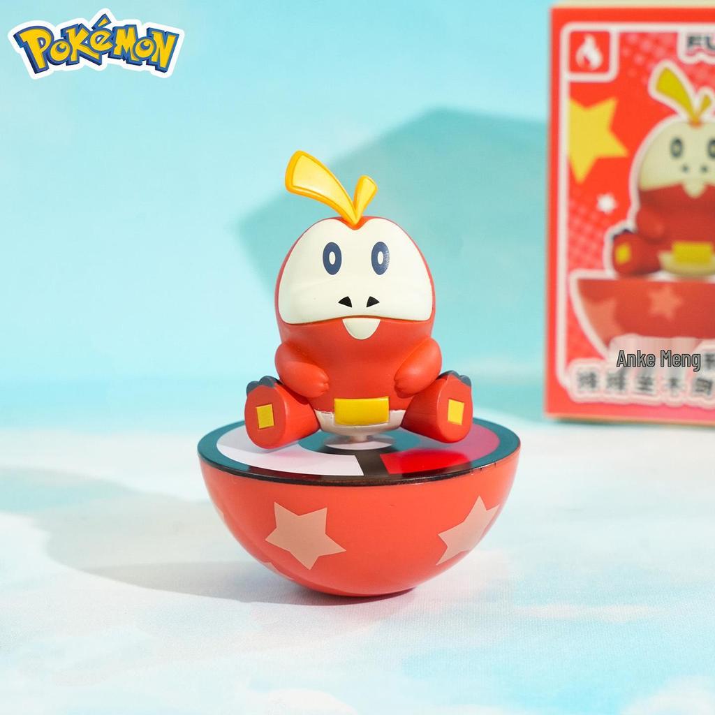 Pokémon Sitting Figurine Series: Roly-poly Decompression Toy for Home or Office Decor