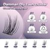 6D DIY Lash Extension Kit, 140 Pcs Cluster Lashes with Tweezers & Glue, Reusable Natural False Eyelashes for Women, Beginner-Friendly