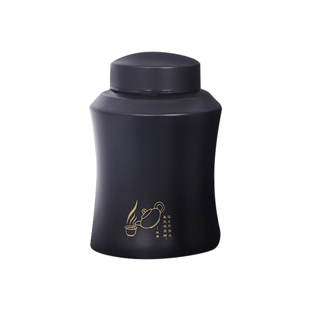Large Capacity Tea Tin Threaded Port Sealed Tea Can Portable Tea Jar for Home&Travel