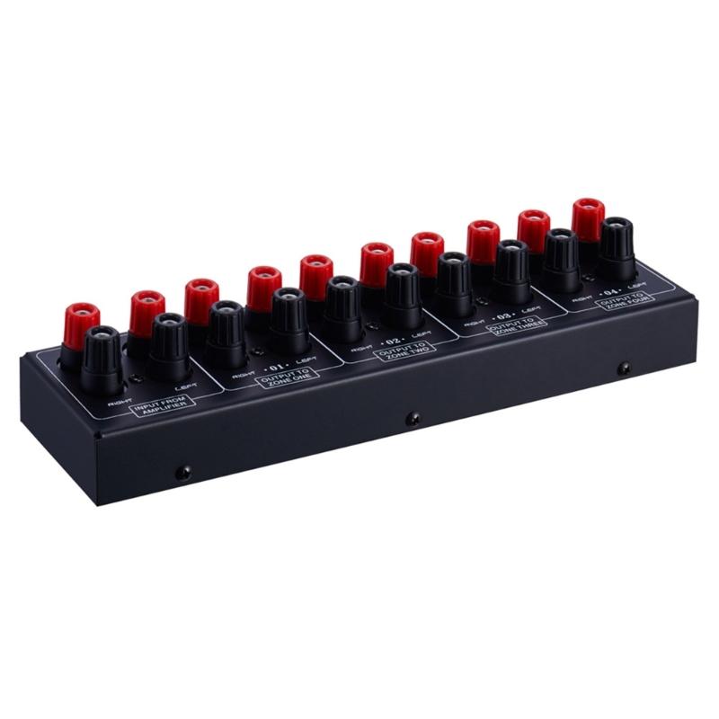 1 In 4 Out Amplifier And Source Signal Distribution Panel Single Input 300W Per Channel Losslessly