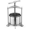 Fruit Wine Press, 1.6 Gallon/6L, Stainless Steel Manual Juice Maker with Powerful T-Shaped Handle, Juice Making for Apple/Grape/Orange/Berry,