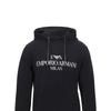 Emporio Armani Letter Print Long Sleeve Hoodie Men Hoodies Black 6G1MP1-1JHSZ-0920