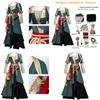 Retro Chinese Cosplay Outfit Anime Convention Attire Polyester Blend Artistic Role Play Costume