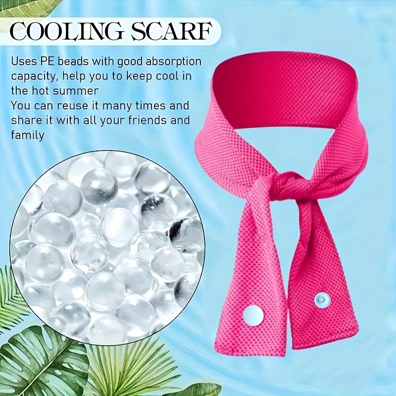 Cooling Ice Scarf Summer Quick Dry Sweat Absorb Cold Beach Towel Neck Wrap Breathable Reusable Outdoor Running Cycling Bandana