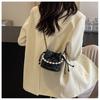 IELGY Summer Diamond Embroidered Bucket Bag All-Match Chain Crossbody Bag