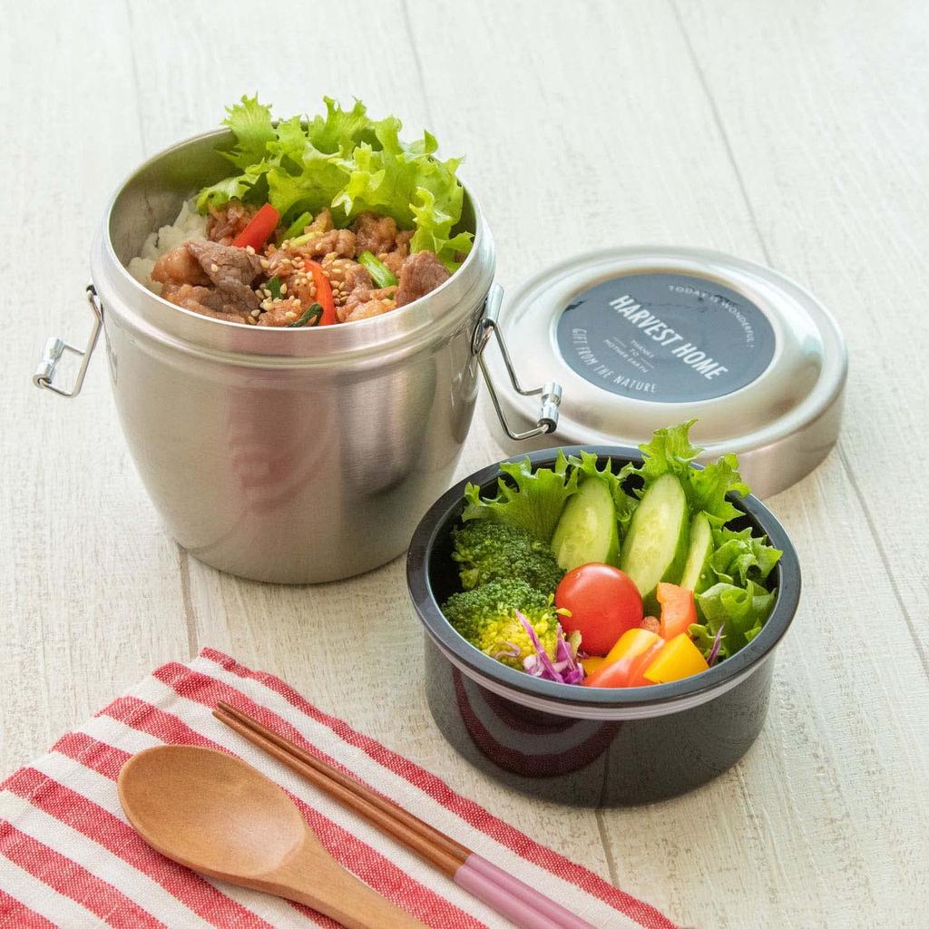 Skater Antibacterial Thermal Lunch Box Bowl Type Stainless Steel Lunch Box 550ml Silver STLBD6AG-A