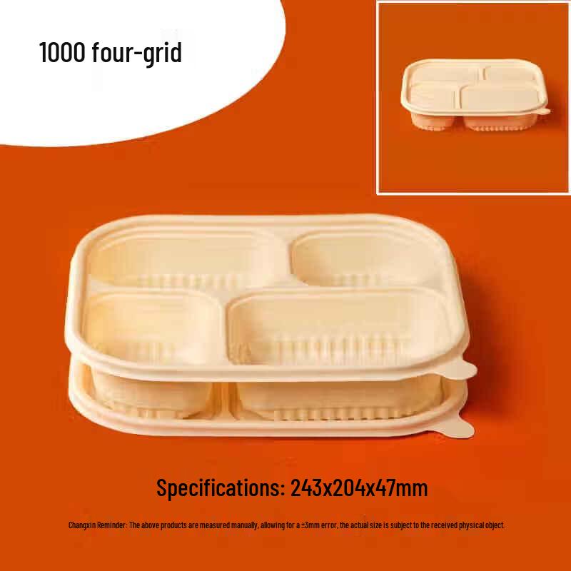 Liangdao 1000ml 4-Compartment Biodegradable Takeaway Food Container