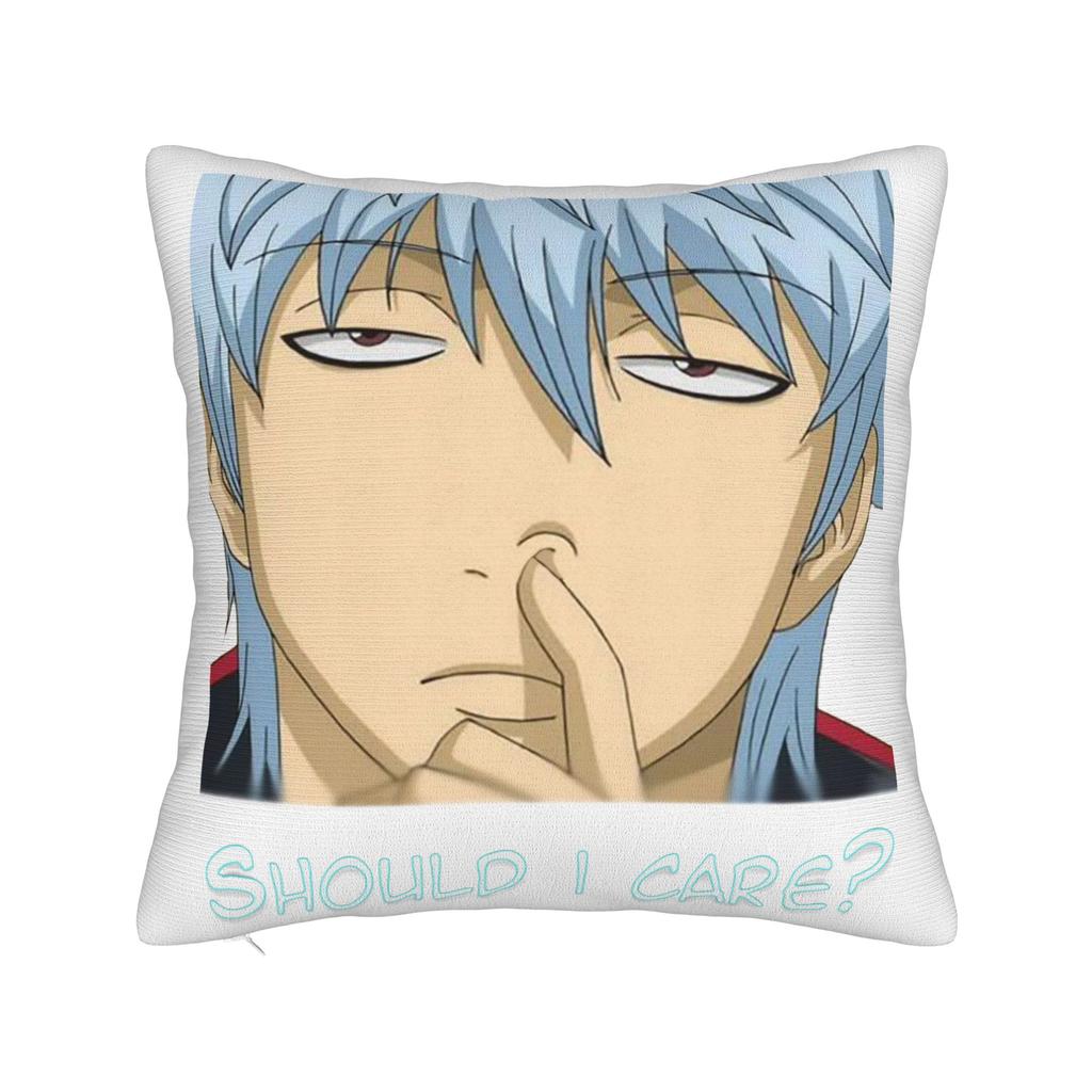 Gintoki Cool Pillowcase Printed Polyester Cushion Cover Gift Gintama Anime Japan Throw Pillow Case Cover Home Drop Shipping 18''