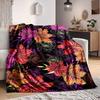 1pc Floral Pattern Blanket Warm, Cozy, And Soft, Suitable for Sofas, Beds, Cars, And Office Use.Perfect for Camping And Travel, Making It a Great Gift