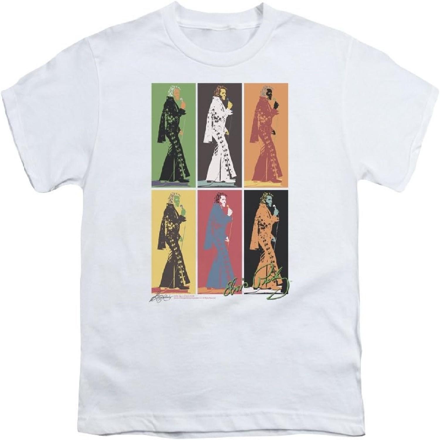Elvis Presley Retro Boxes Youth T-Shirt S