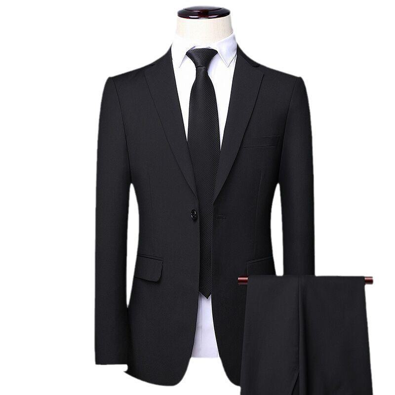 601 Men's Slim Fit Business Suit - Professional Formal Attire for Work and Interviews