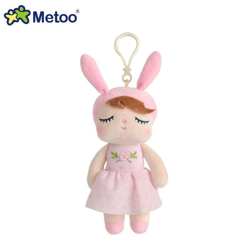 Non-Toxic Metoo New Mini Angela Rural Style Plush Doll Keychain Pendant Cartoon Pastoral Stuffed Toy Bag Charm Accessories For Baby Gift
