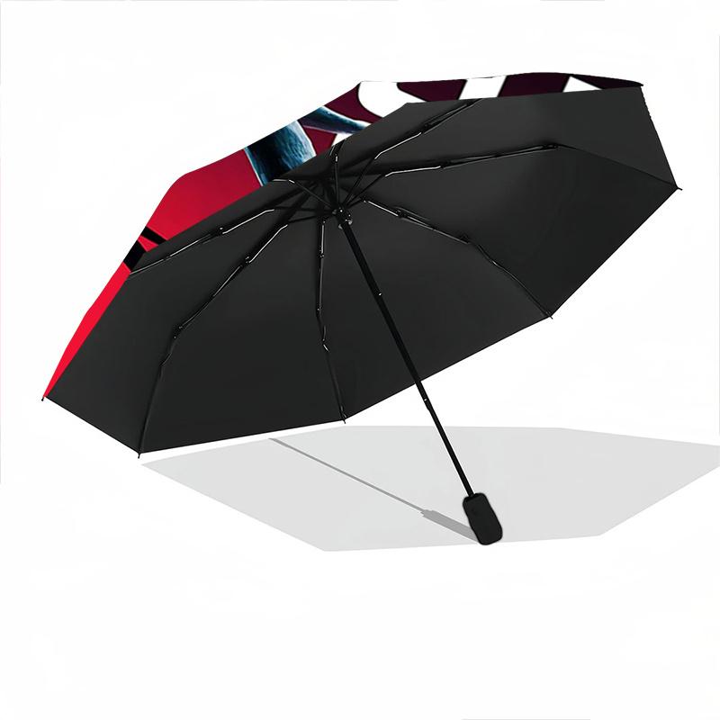 1pc All Hail Shadow Durable Cartoon Folding Umbrella, Portable Compact Umbrella for Men and Women J002