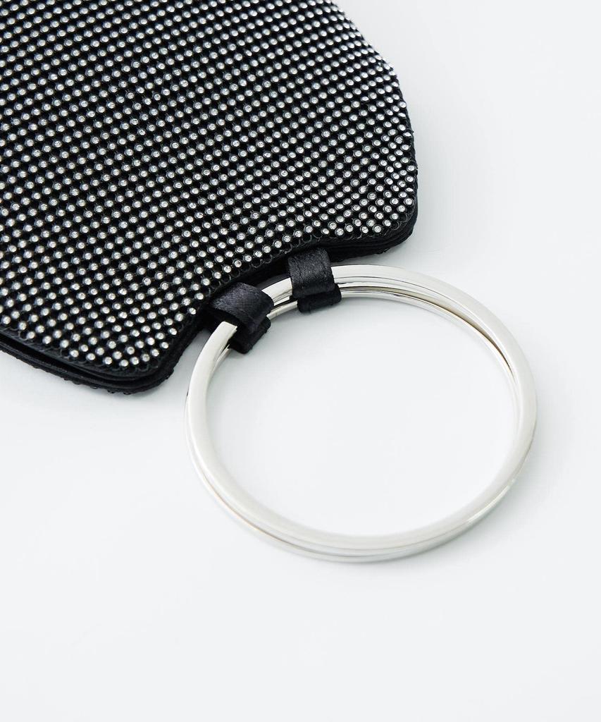 Party Handbag Party Bag 2way Ring Handle Shoulder Bag Mini Tote Rhinestone Bijou Clutch Bag Mini Bag Dress Occasion Wedding Ceremony Entrance Ceremony