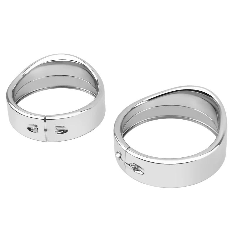 For Harley Touring Road King Electra Glide Softail FLD/FLH Motorcycle Headlight Trim 7" Ring Bezel 4.5" LED Fog Light