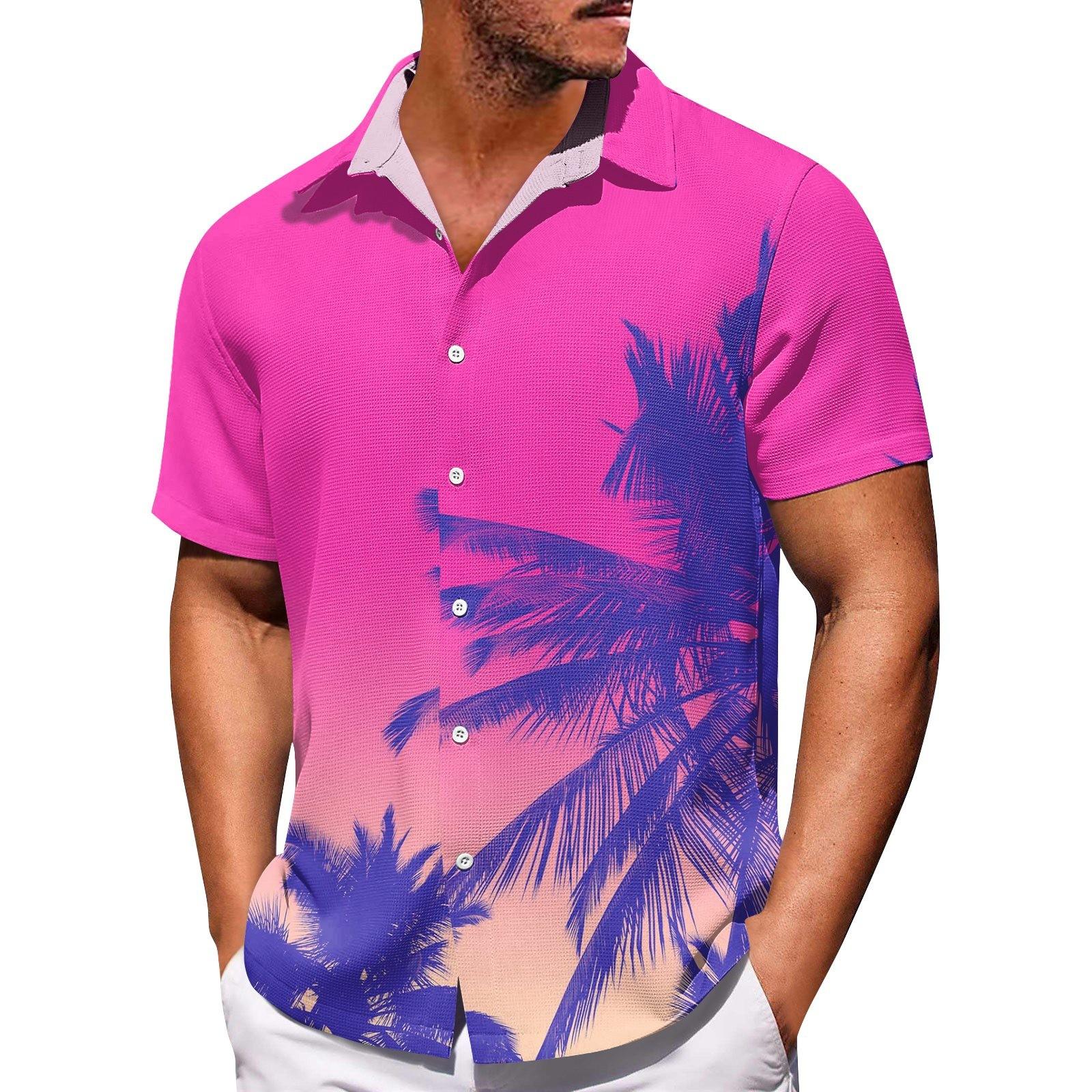 

Мужские гавайские рубашки с короткими рукавами и пуговицами, мужские повседневные модные рубашки с короткими рукавами XXXXXL