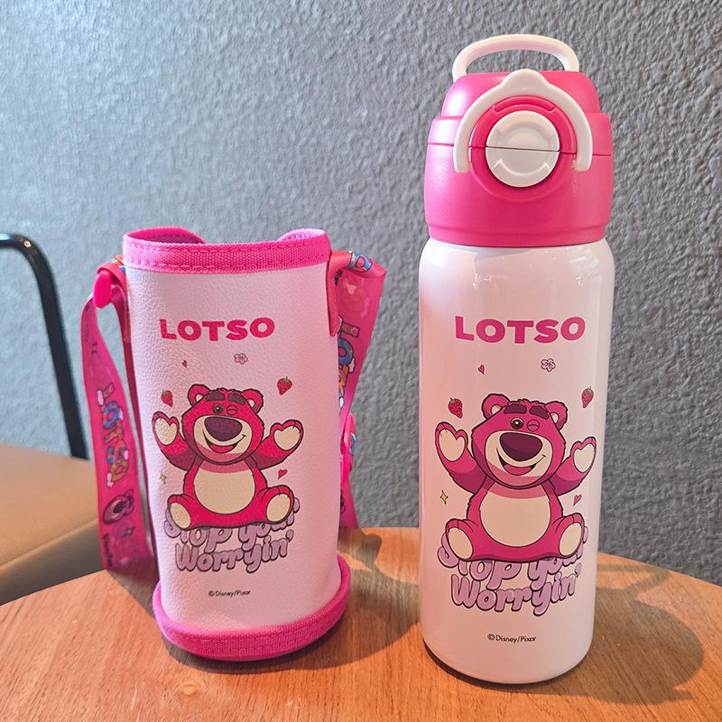 

Children s pot will carry cup cover, thermos cup, special anti-drop bouncing water cup for students to go to school 500ml