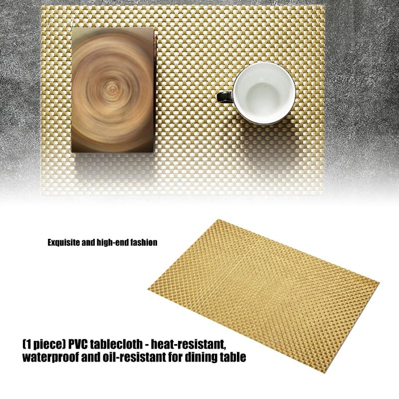 Multipurpose PVC Table Mats Dining Placemat Protects Against Heat Spills & Dirts for Family Meals & Entertaining Guests