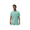 Camiseta Regular de Manga Corta Estampada Cómoda a la Moda Tops para Hombre Verde Esmeralda FN6026-349