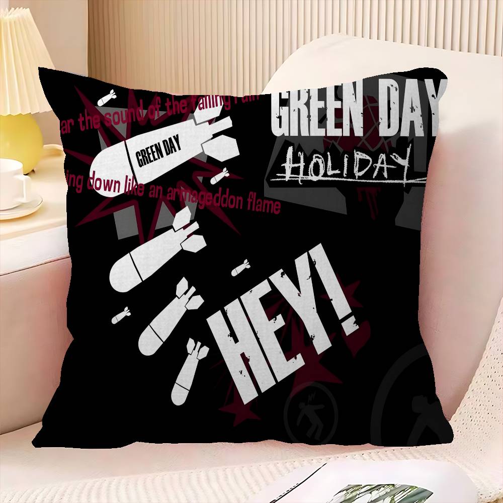 Classic Punk Rock Band GGreen DDay Lucky Dragon pillow cover sofa cushion cover home room decoration children gift
