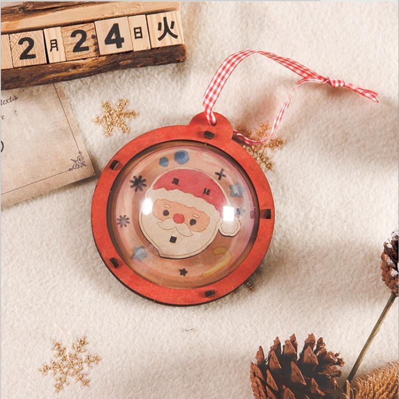 Рождественский подарок своими руками из дерева Рождественский шар Подвеска для детского сада Рождественский подарок Украшение Игрушка Old man