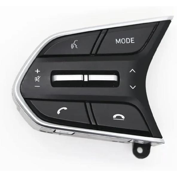 Compatible with Hyundai 2018 2019 Santa FE TM Steering Wheel Cruise Control Buttons Remote Control Button Volume Button 96710 96720(White)