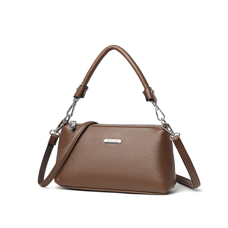 Simple Women's Messenger Bag, Casual Crossbody Bag, Fashionable Shoulder Bag, Soft PU Leather Handbag, Suitable for Daily Use and Shopping