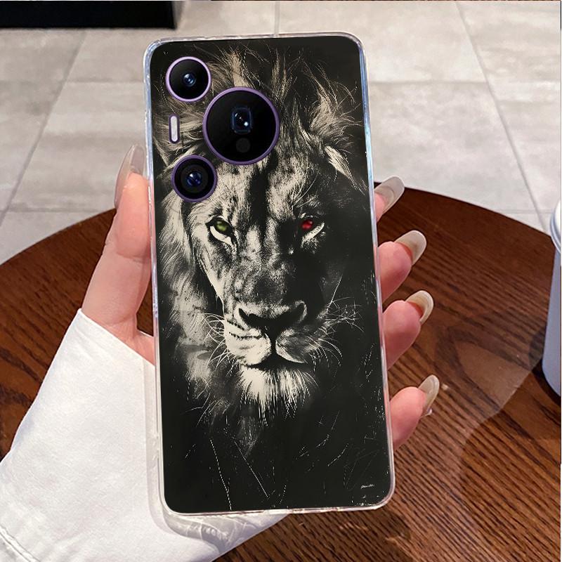 Back Cover For Huawei Pura70 Pura 70 Pro Plus Case Luxury Cute Love Rabbit Funny Pattern Clear Soft Slim TPU Silicone Phone Case