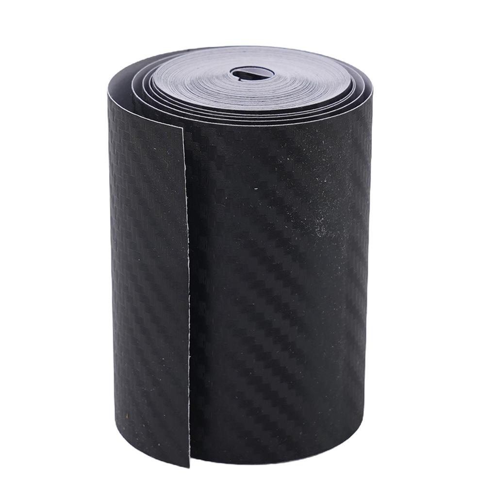 Premium Car Door Sill Scuff Cover Sticker Carbon Fiber Strip 5M Length