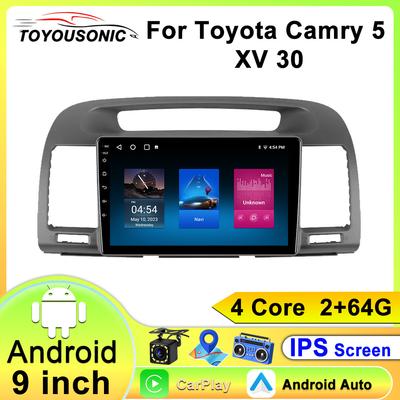 For Toyota Camry 5 XV 30 Navigation GPS Android Car Radio Multimedia Player Stereo wifi+4G Carplay Auto Video